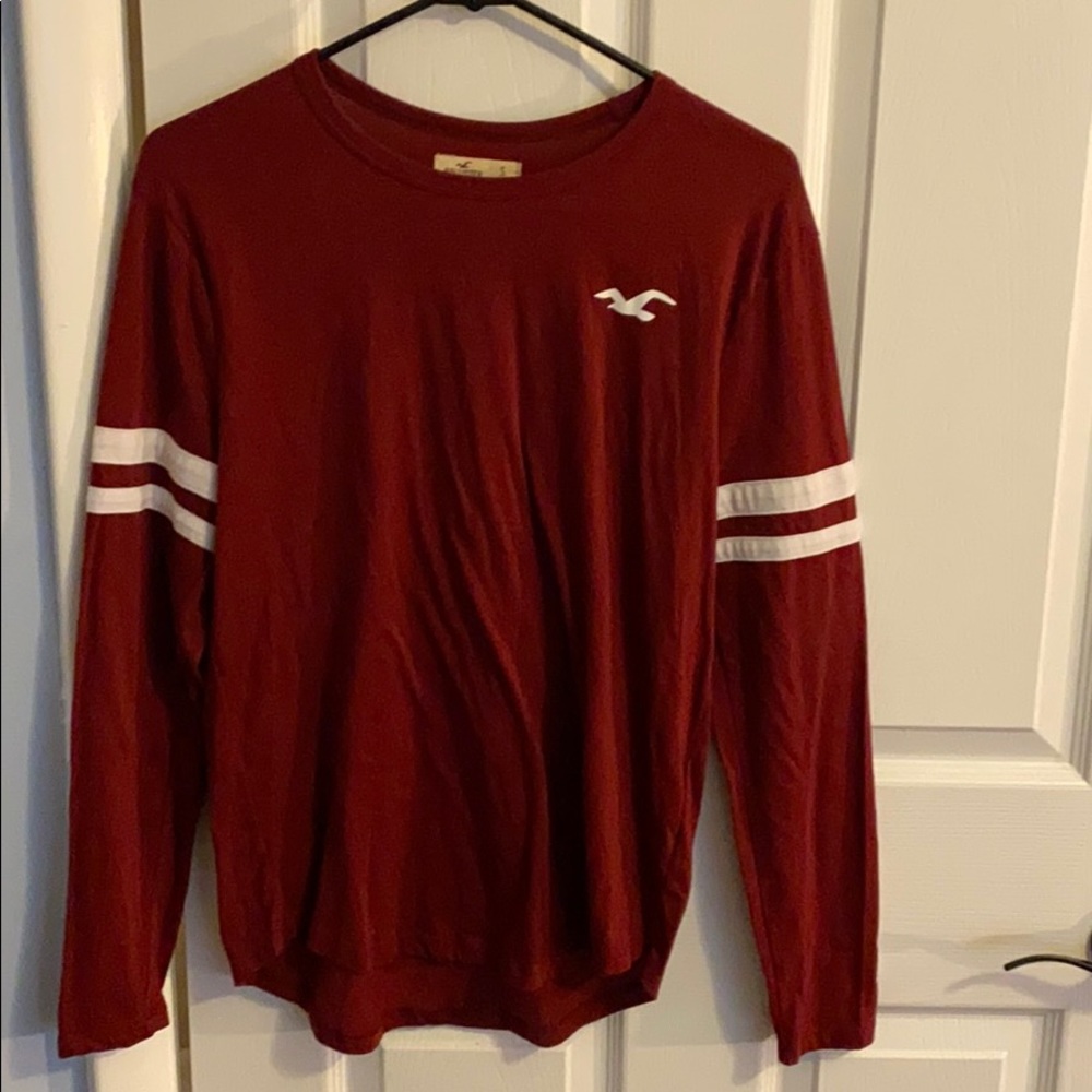 Dark red - Long sleeve Hollister shirt